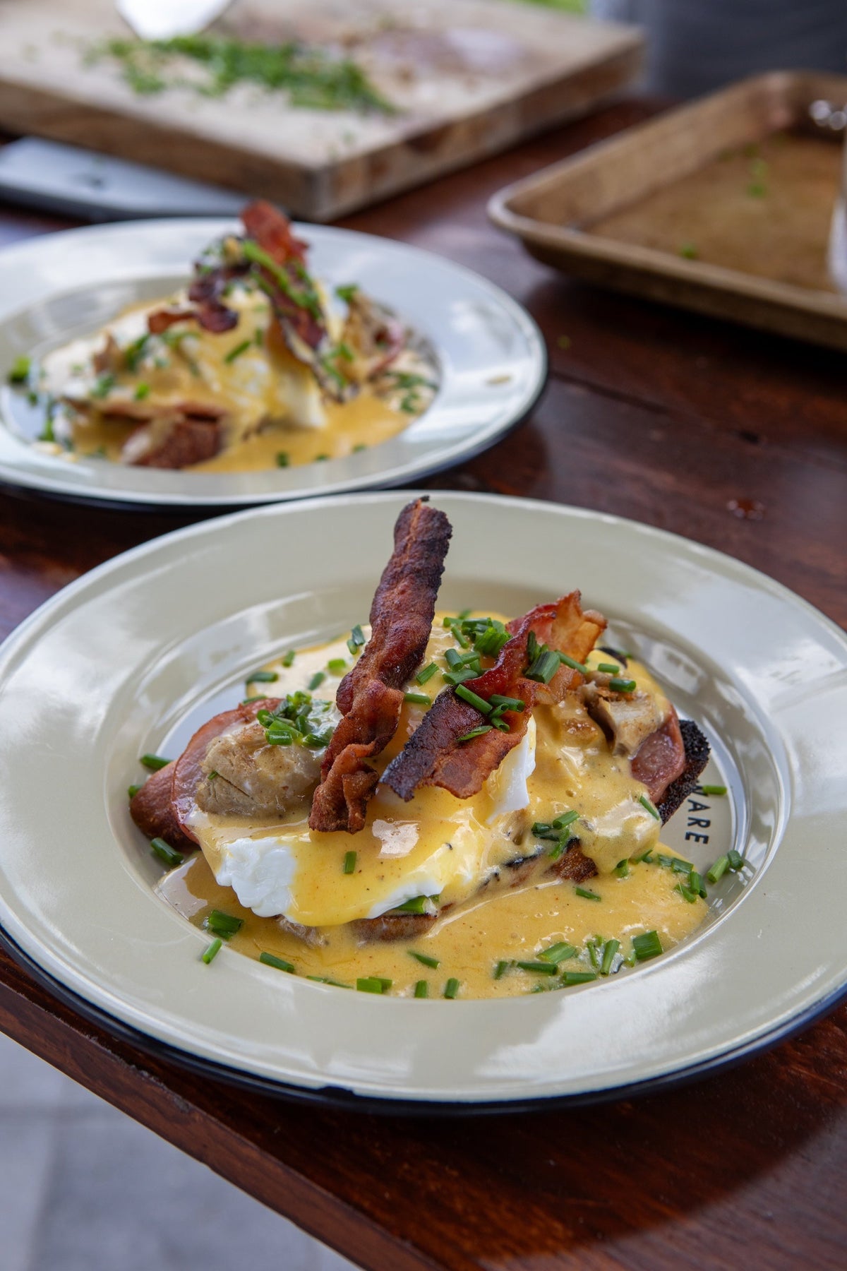 Eggs Benedict with Confit of Pheasant