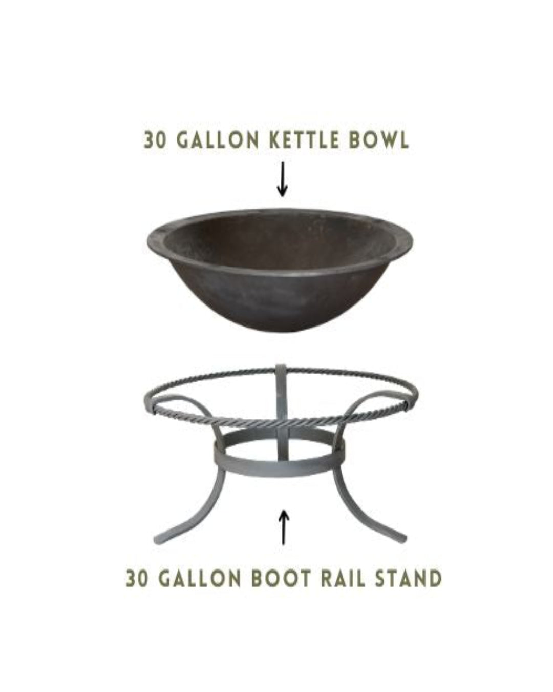 Traditional WOOD BURNING Fire Pits/Cooking Kettles