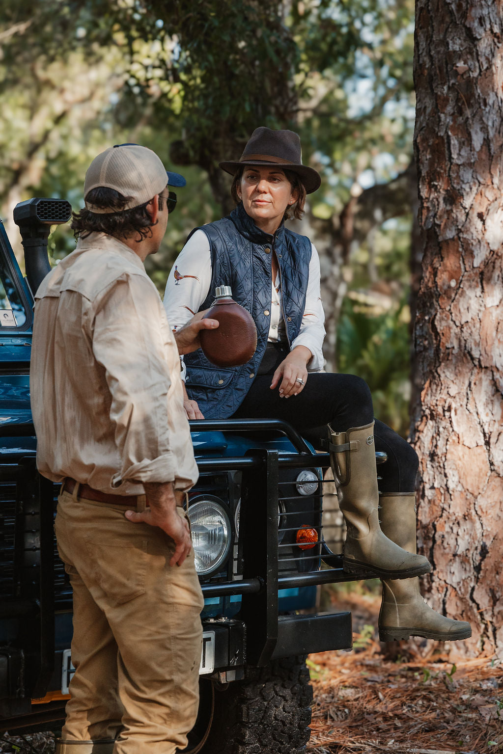 Okavango Leather Wrapped Canteen