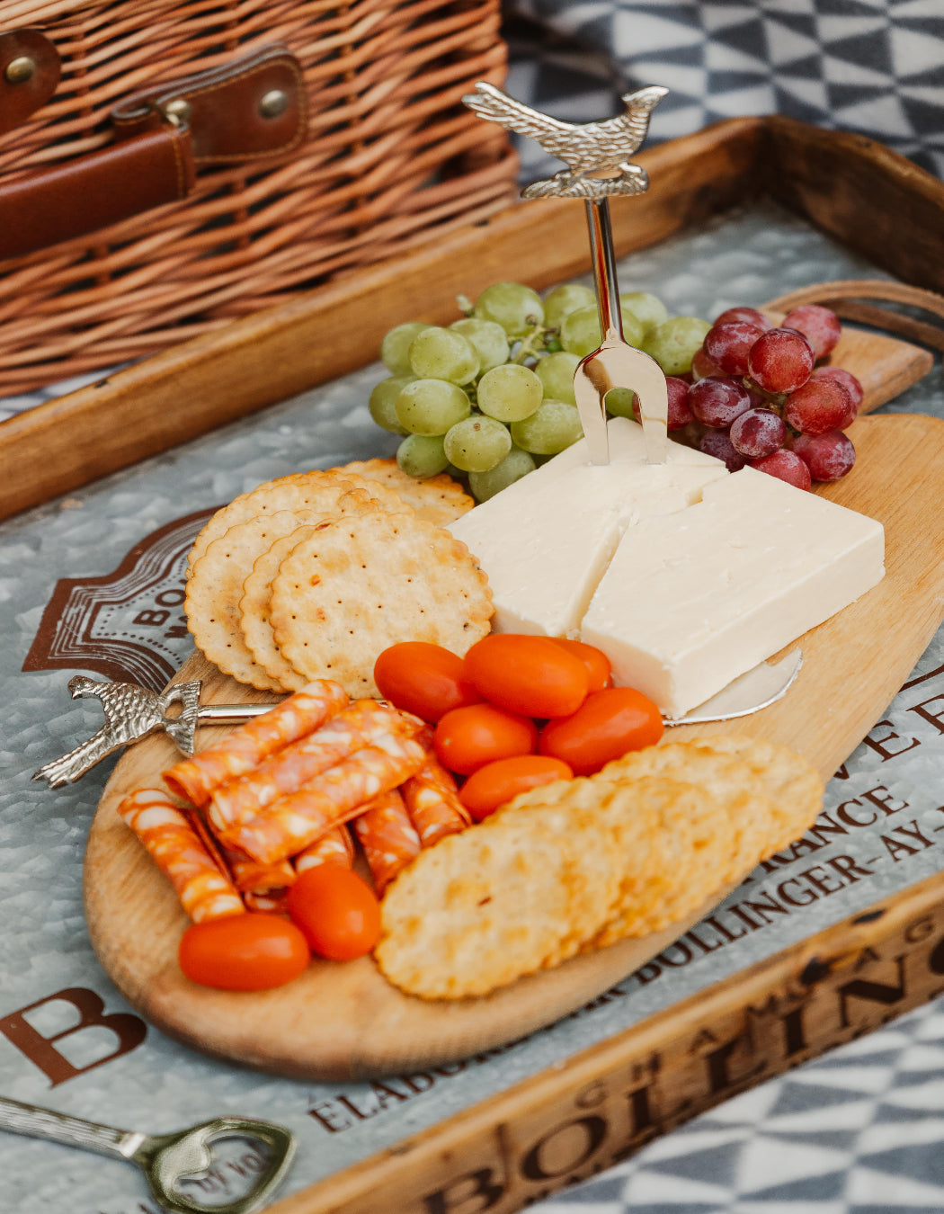 Pheasant Stainless Steel Three Piece Cheese Set