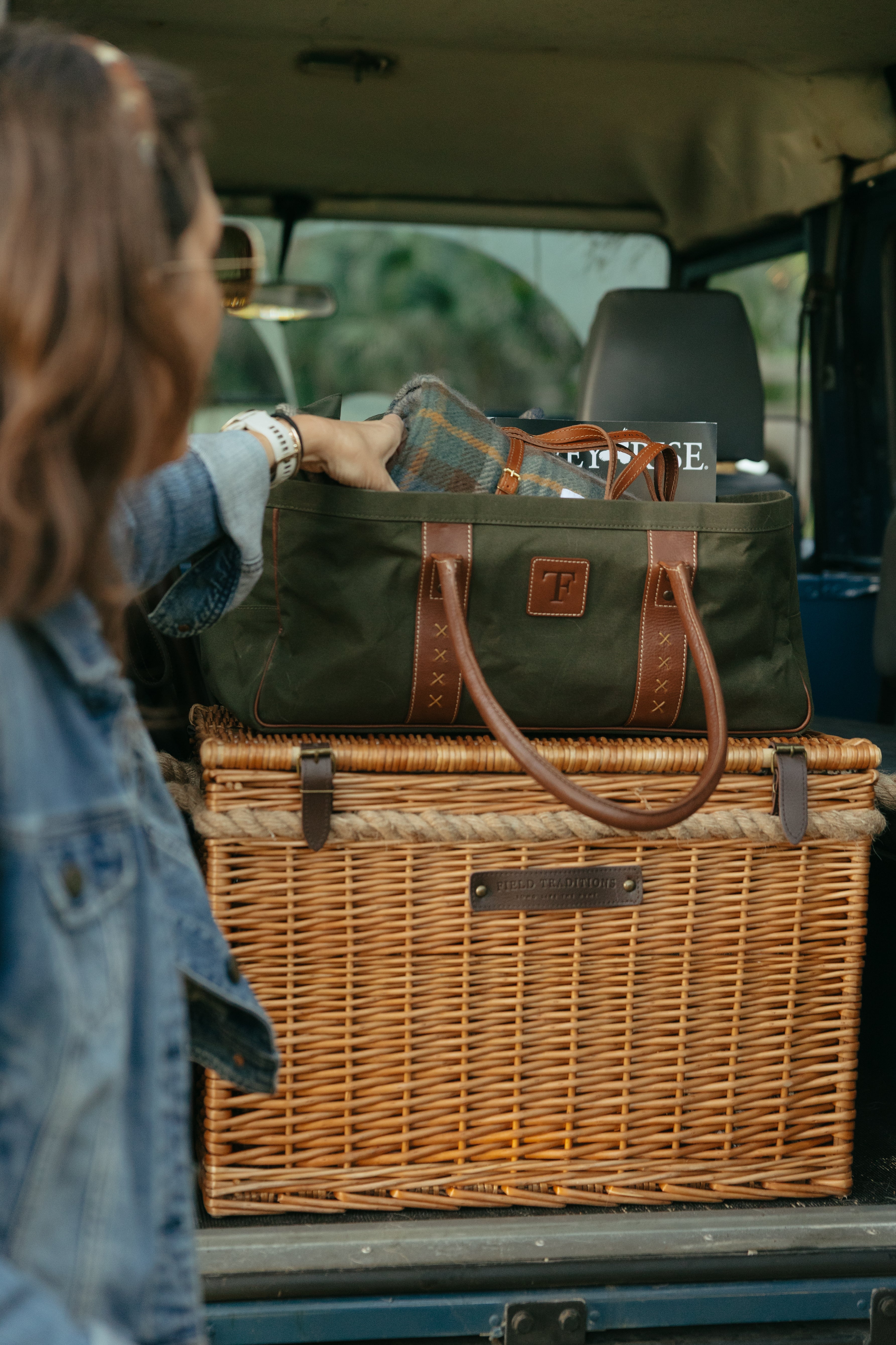 Field Traditions Heritage Canvas and Leather Multipurpose Tote