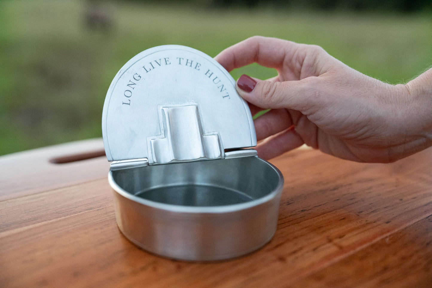 Field Traditions Pewter Ashtray With Lid