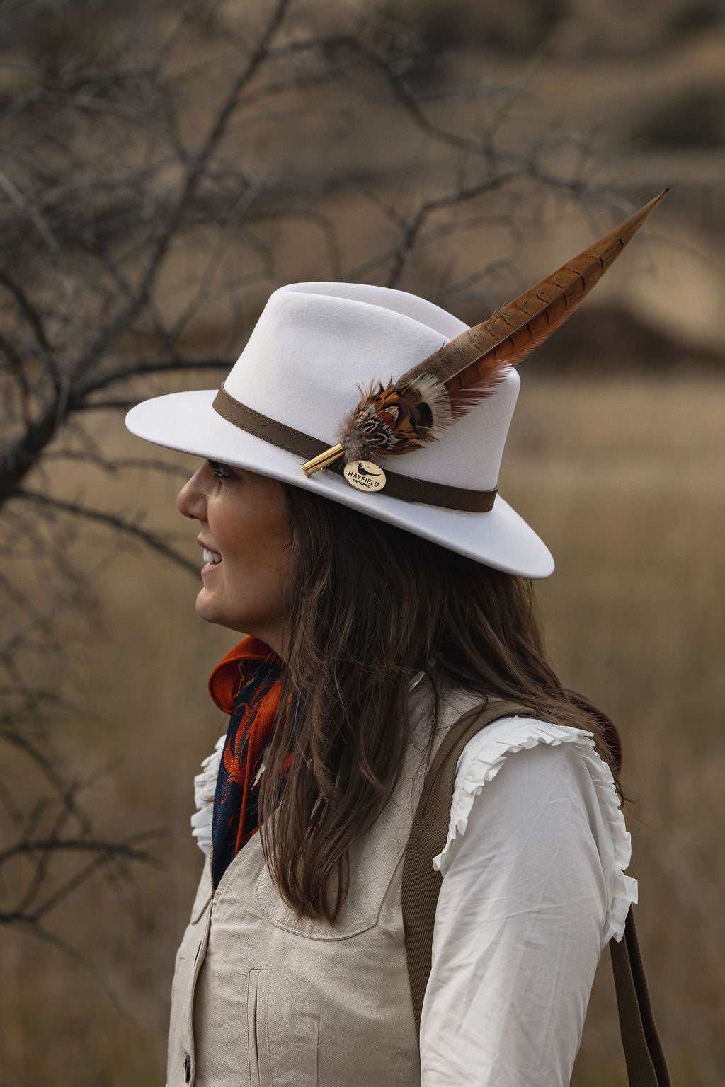 Single Long Pheasant Tail Pin