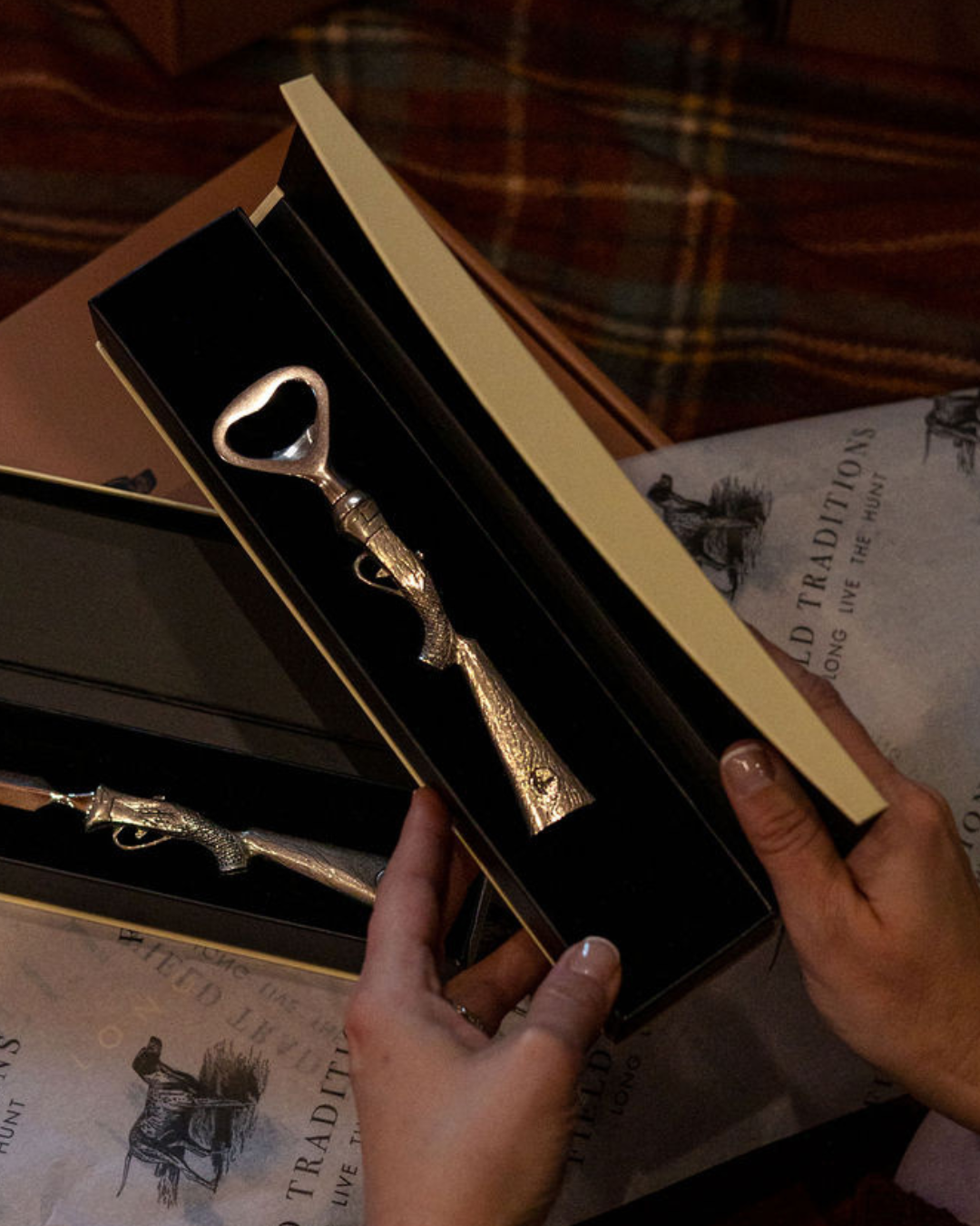 Pewter Shotgun Handle Bottle Opener