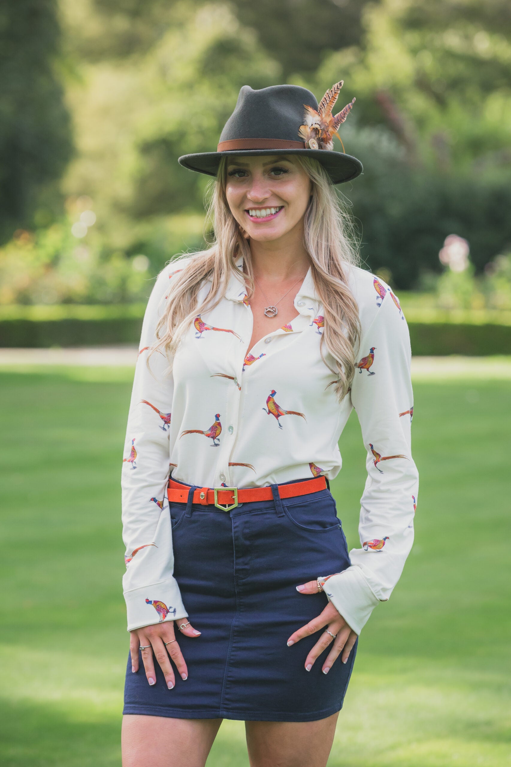 Stylish Pheasant Blouse in Bamboo Fabric