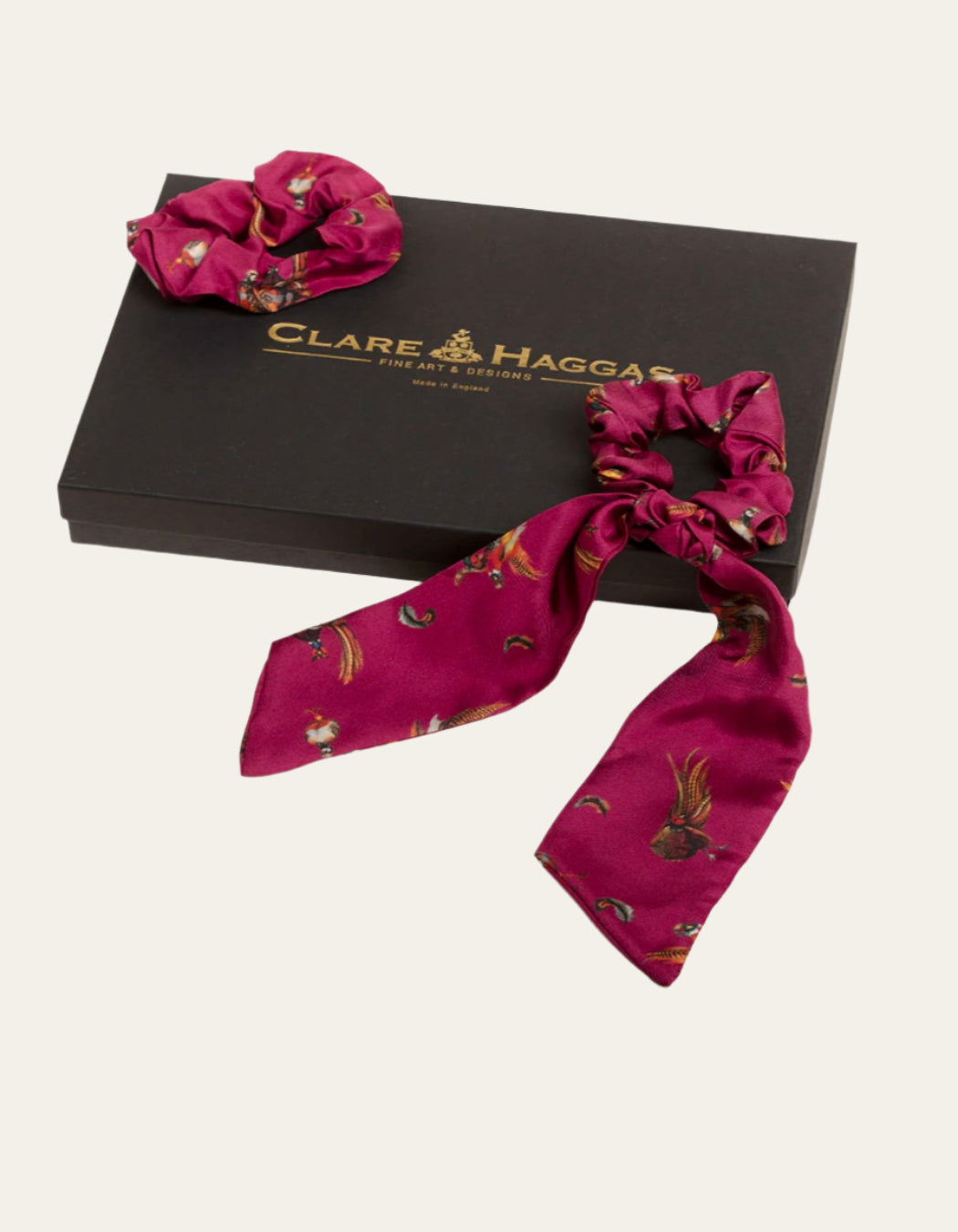 Game Bird - Mulberry Scrunchie