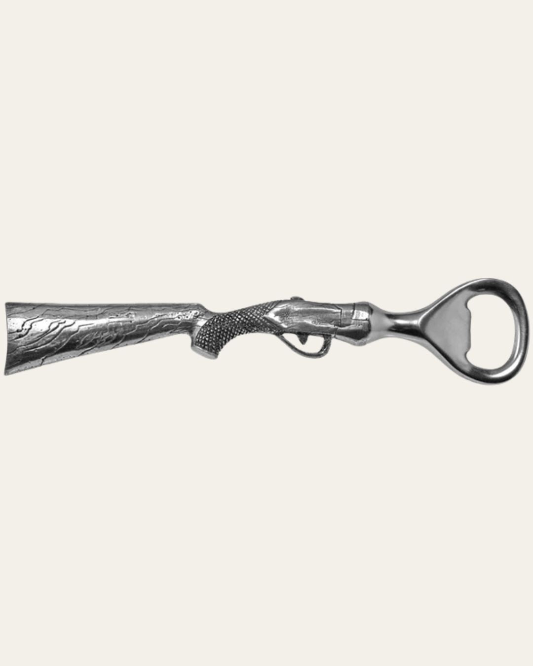 Pewter Shotgun Handle Bottle Opener