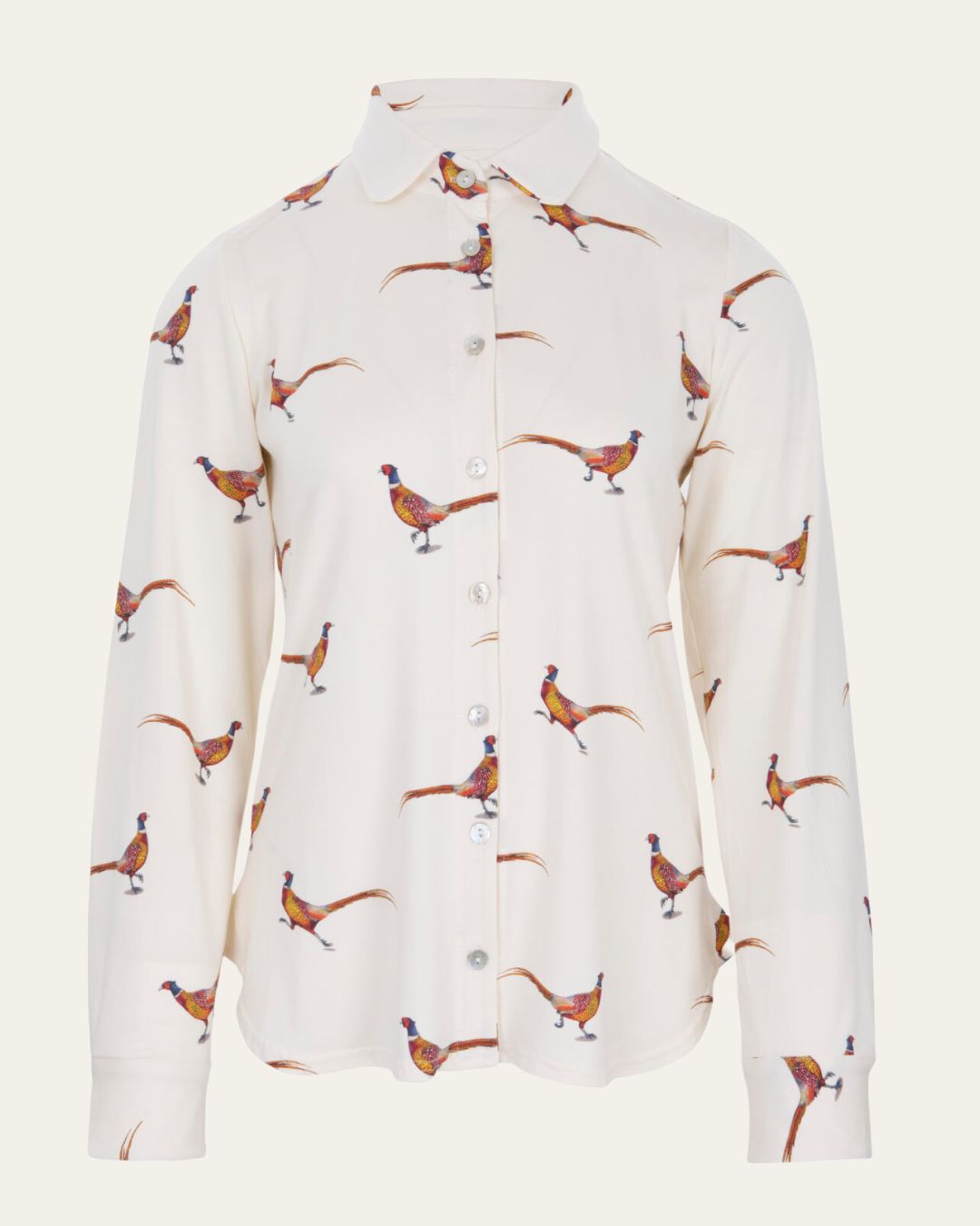 Pheasant Jersey & Bamboo Blouse