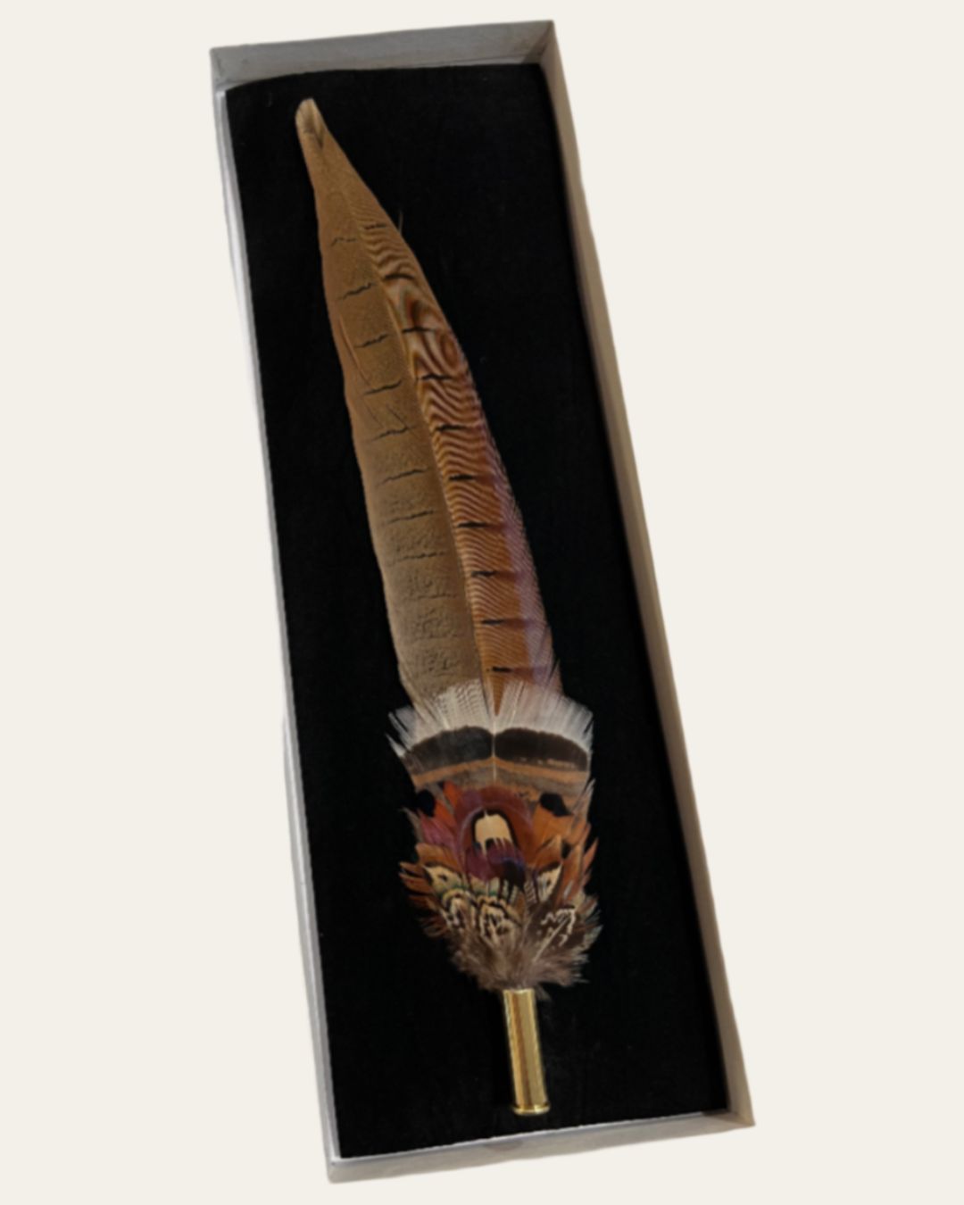 Single Long Pheasant Tail Pin