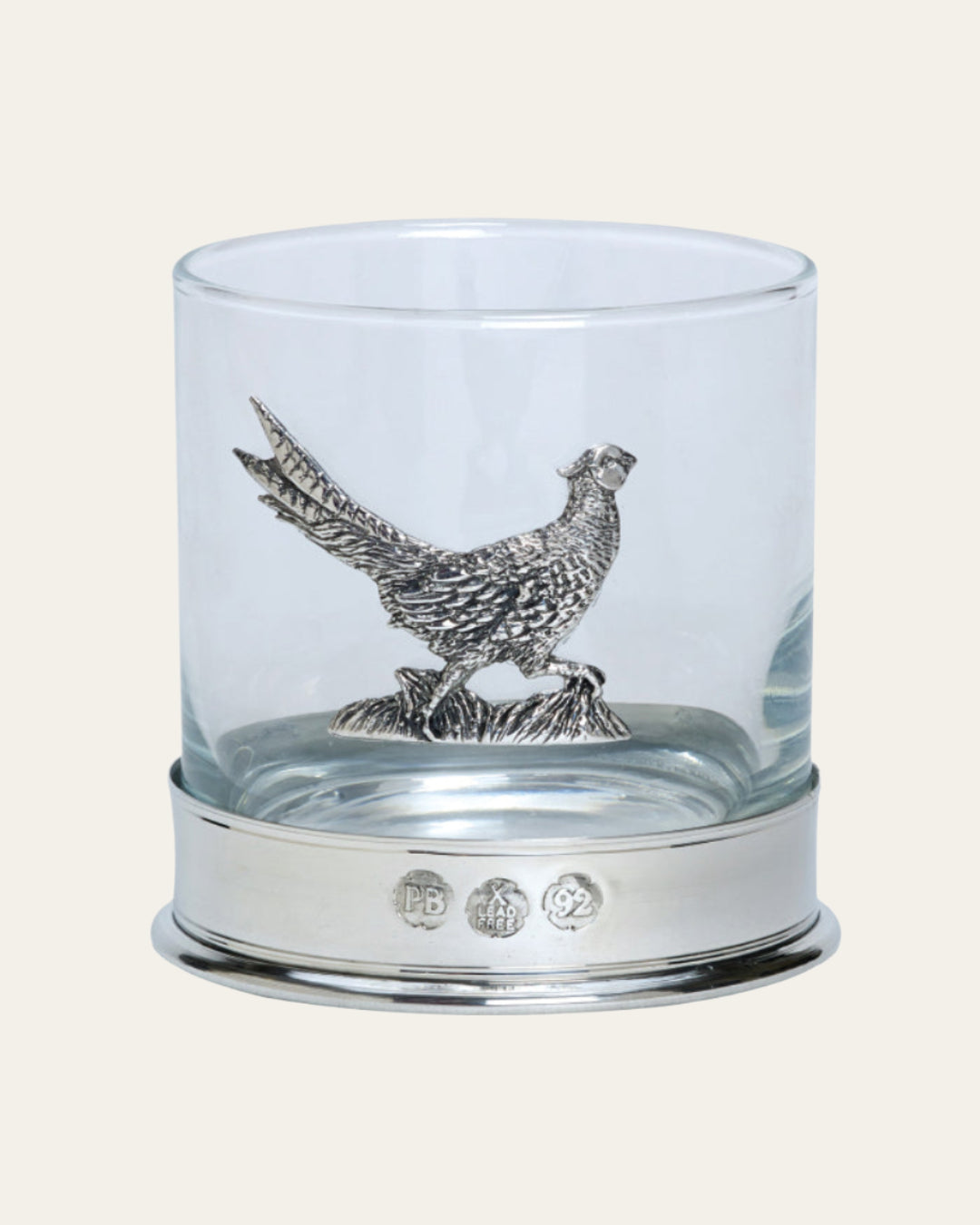 Whisky Glass Running Pheasant