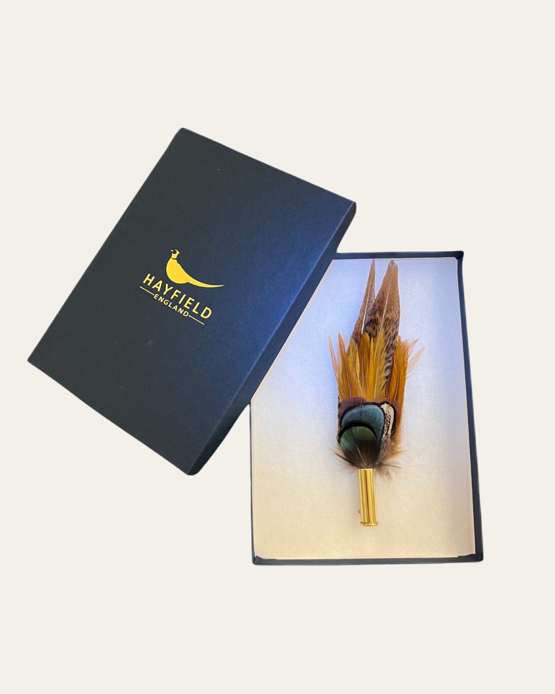 Small Pin - Two Tail Hackle Natural Orange