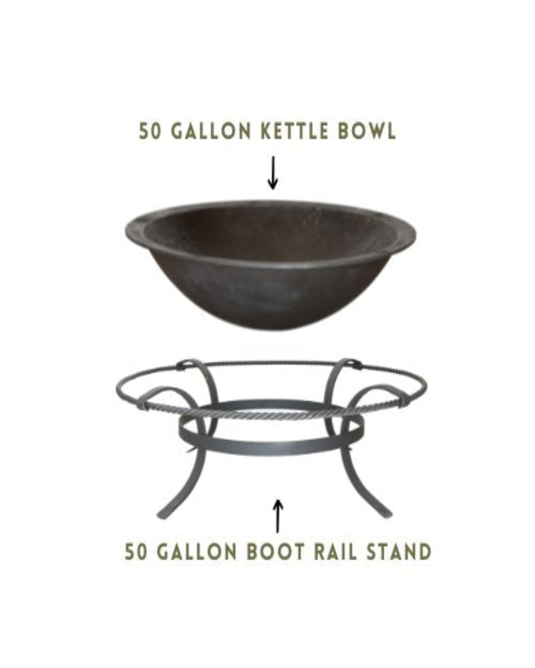 Traditional WOOD BURNING Fire Pits/Cooking Kettles