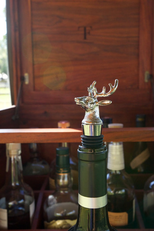 Stag Bottle Stopper - Stainless Steel