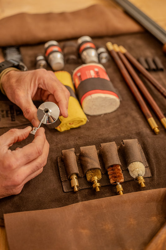 Field Traditions - Brockenhurst Leather Shotgun Cleaning Roll Kit -