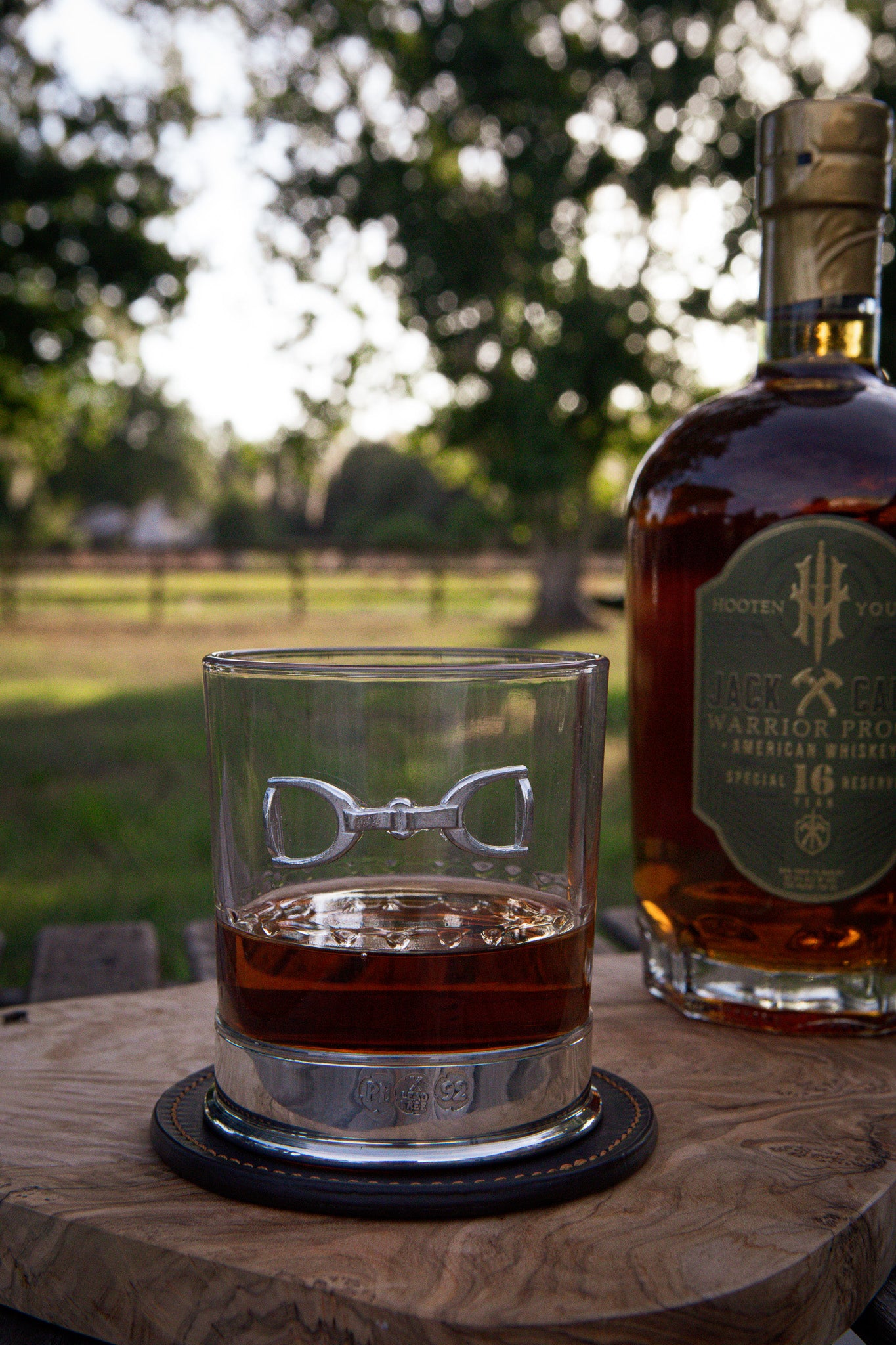 Field Traditions Horse Bit Pewter Whiskey Glass