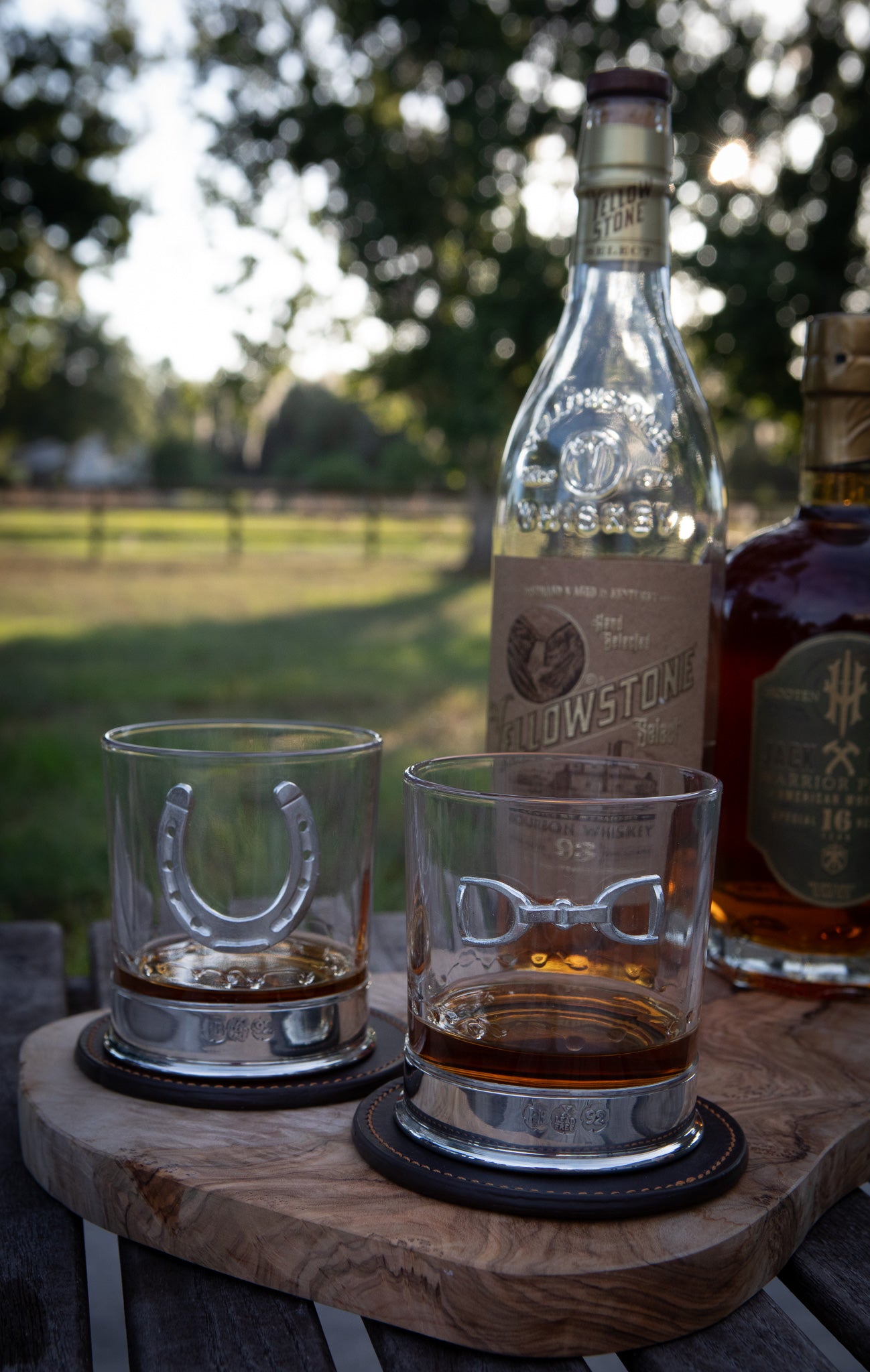 Field Traditions Horse Bit Pewter Whiskey Glass