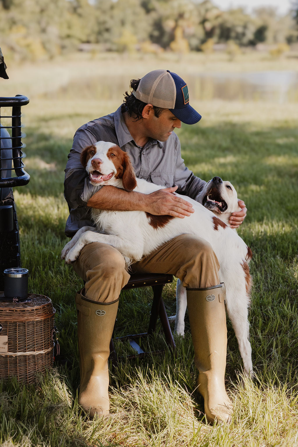 Field Traditions Navy Pheasant Trucker Cap