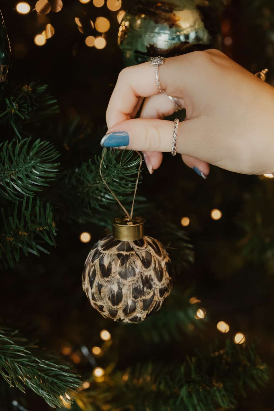 Field Traditions Game Bird Feather Baubles (Set of 4)