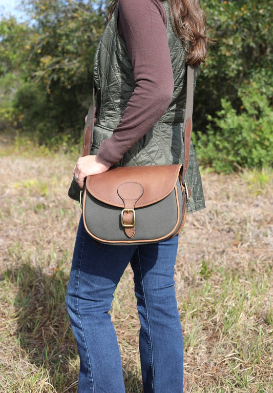 Heritage Canvas & Leather Cartridge Bag