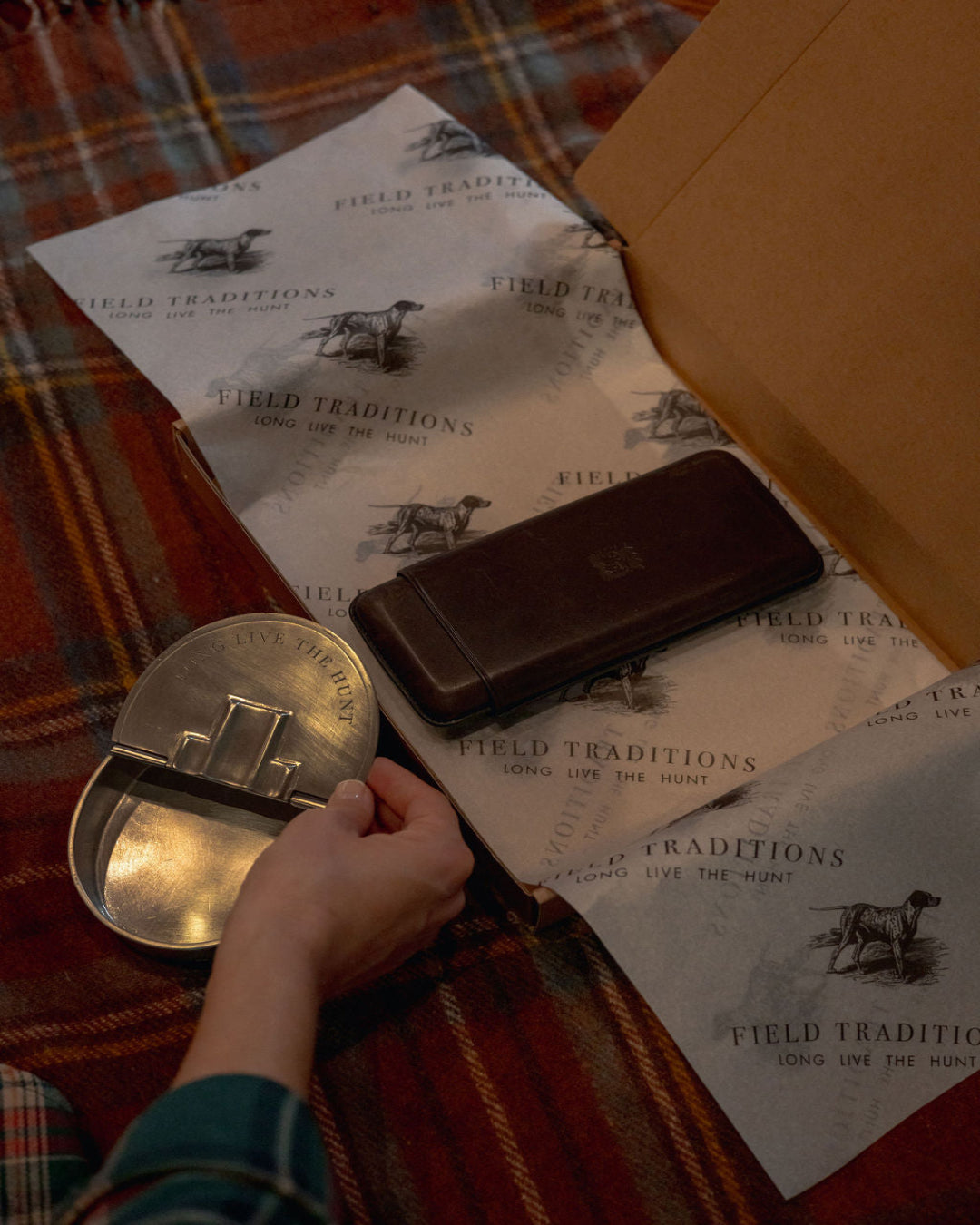 Field Traditions Pewter Ashtray With Lid