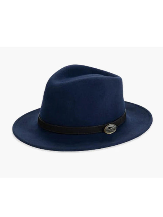 Fedora - Navy with black bankd