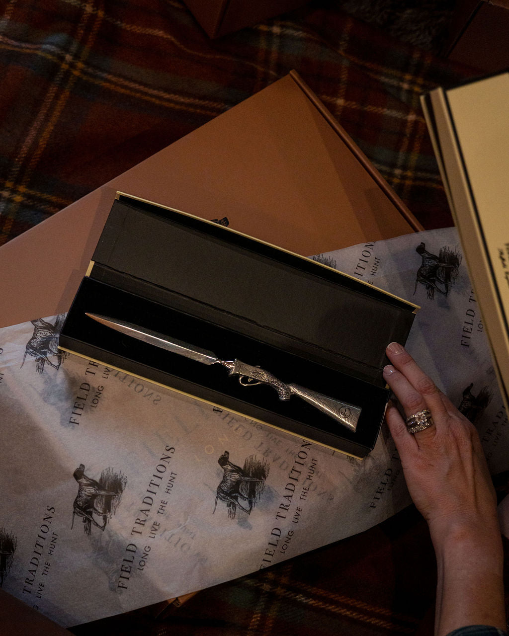 Pewter Shotgun Handle Letter Opener