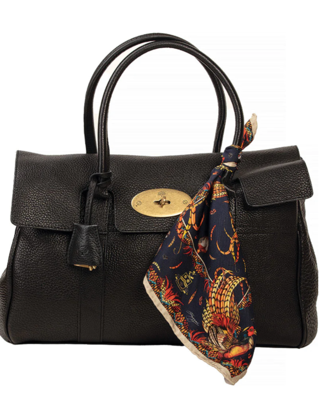 Luxury silk scarf by Clare Haggas featuring game birds, perfect for versatile styling