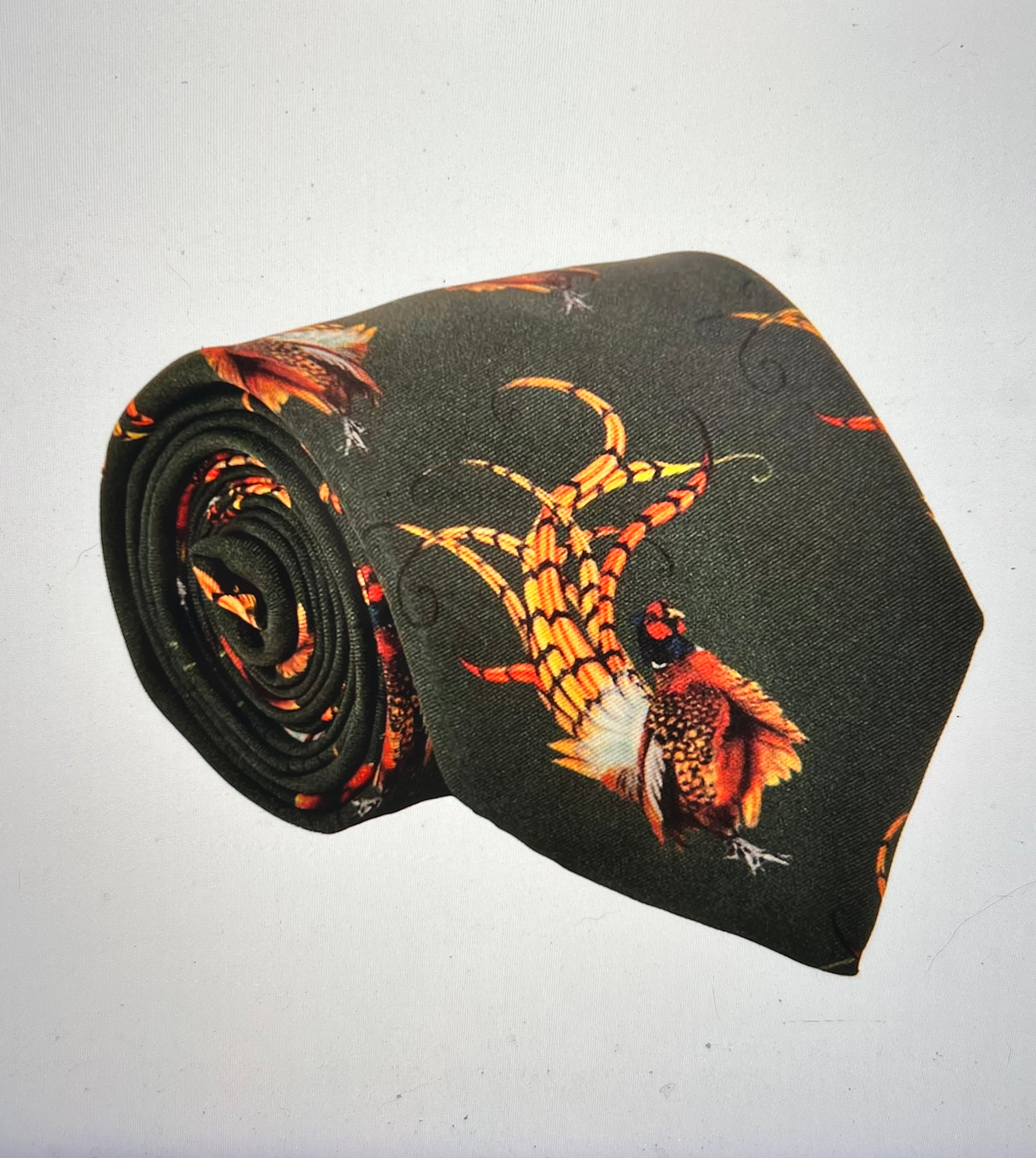 Clare Haggas Bruce Silk Tie - Khaki