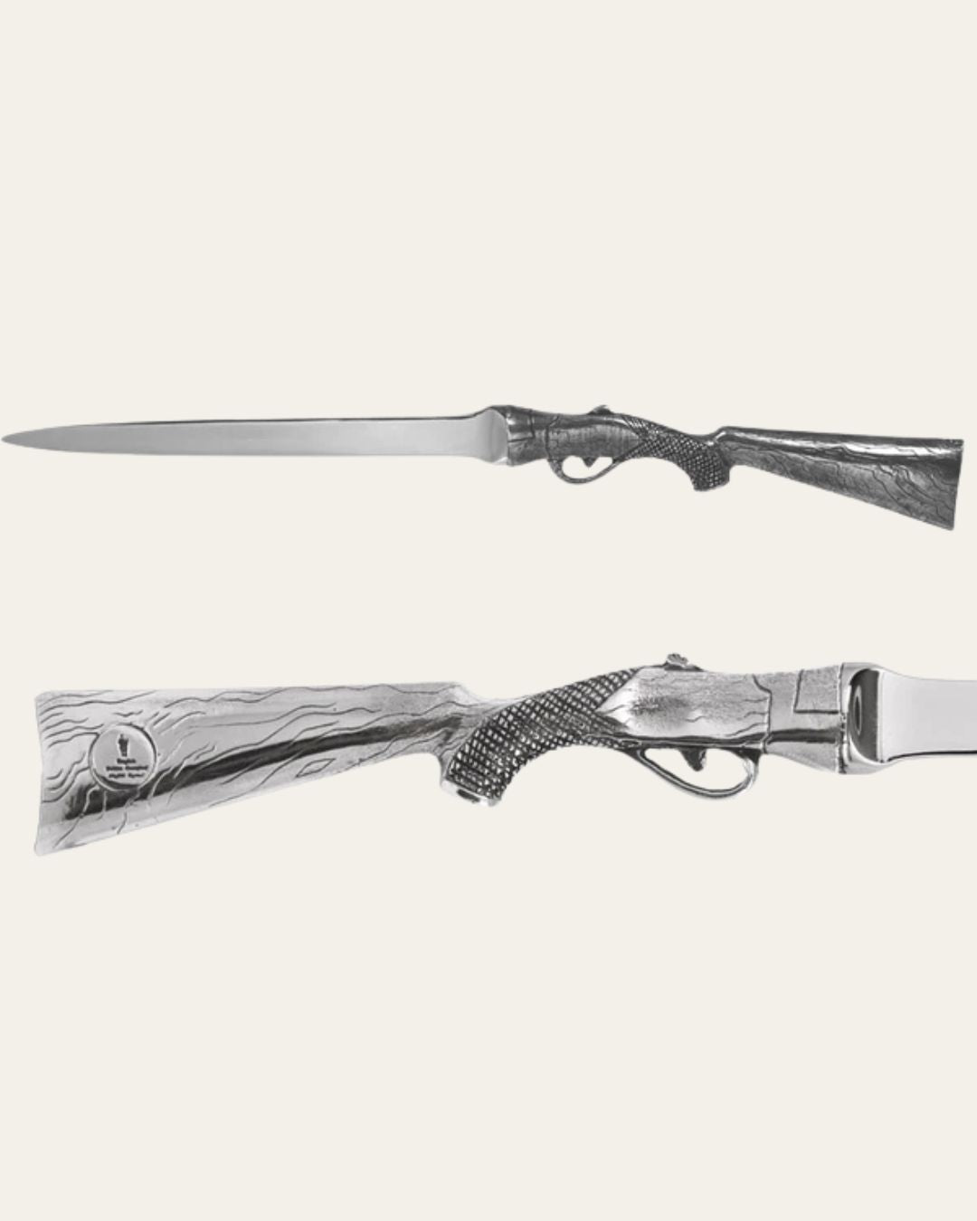 Pewter Shotgun Handle Letter Opener