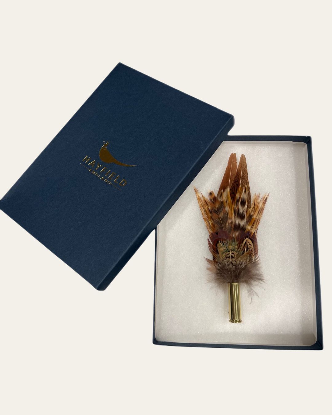 Small Pin - Two Tail Hackle Natural Stripe