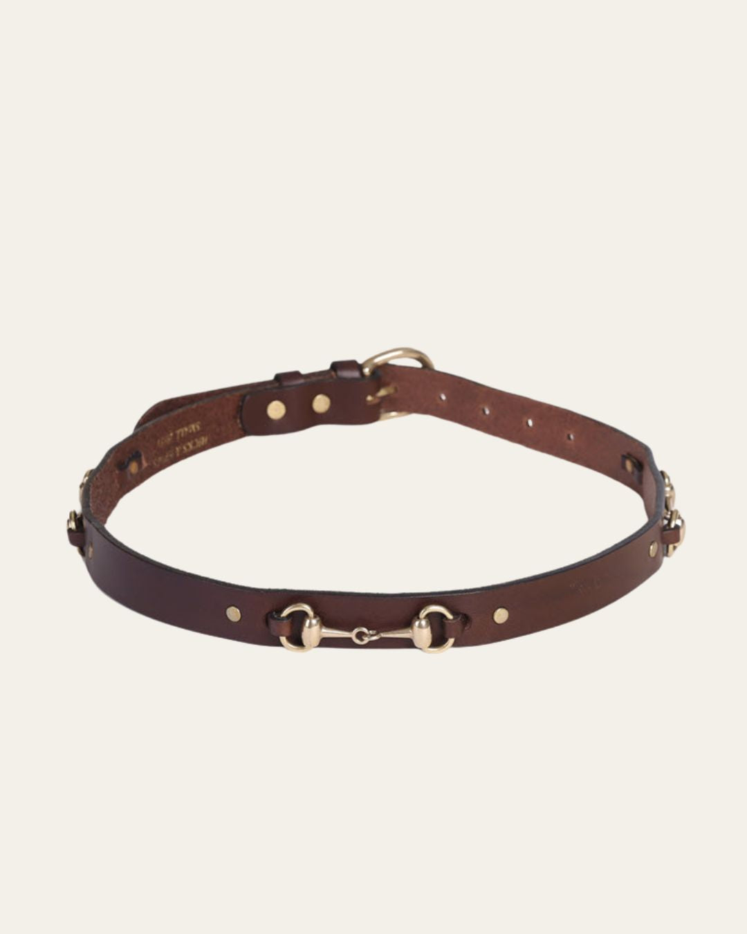 Handcrafted Ascot Bit Leather Belt with Equestrian Detailing