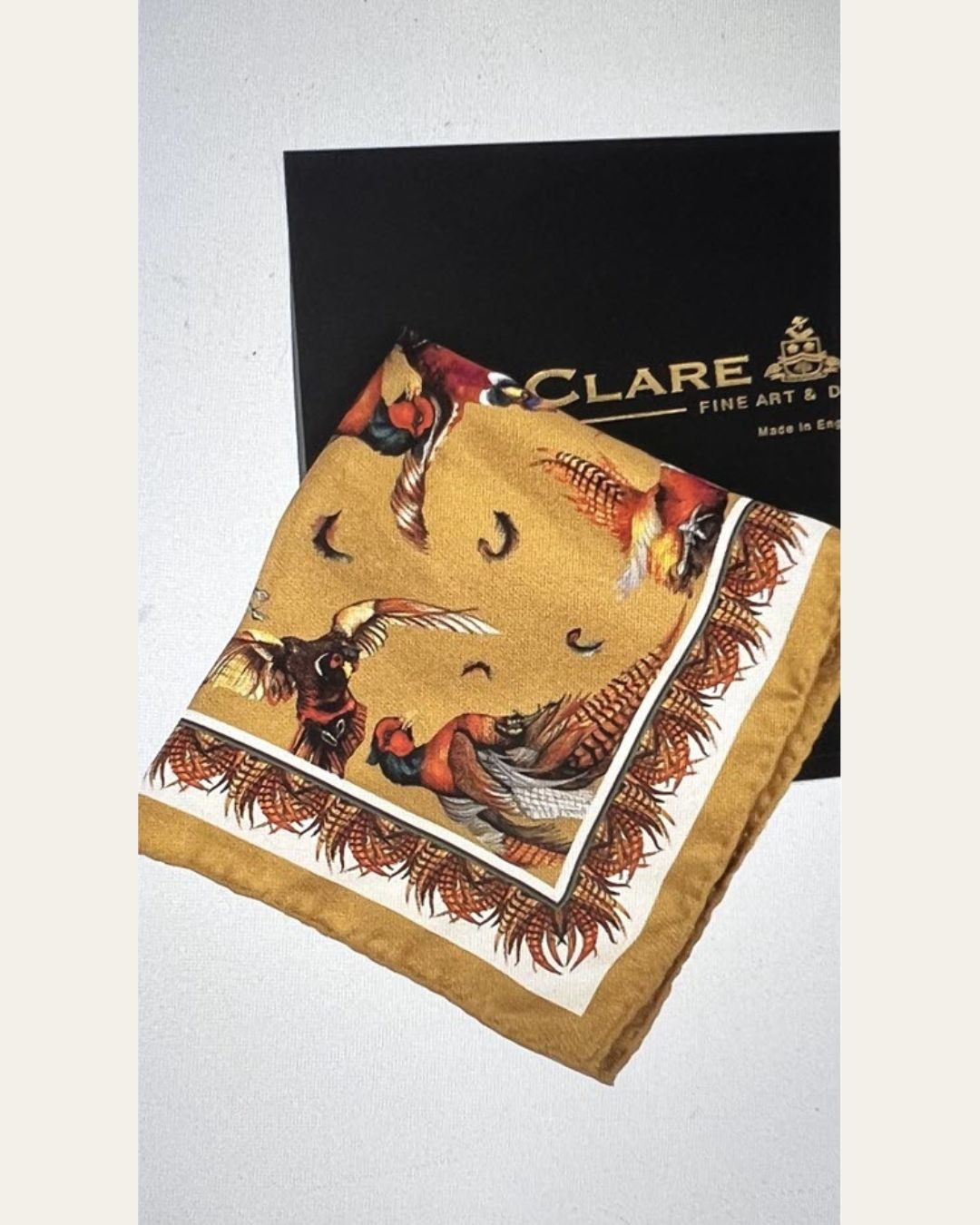 Turf War Anniversary Gold Pocket Square