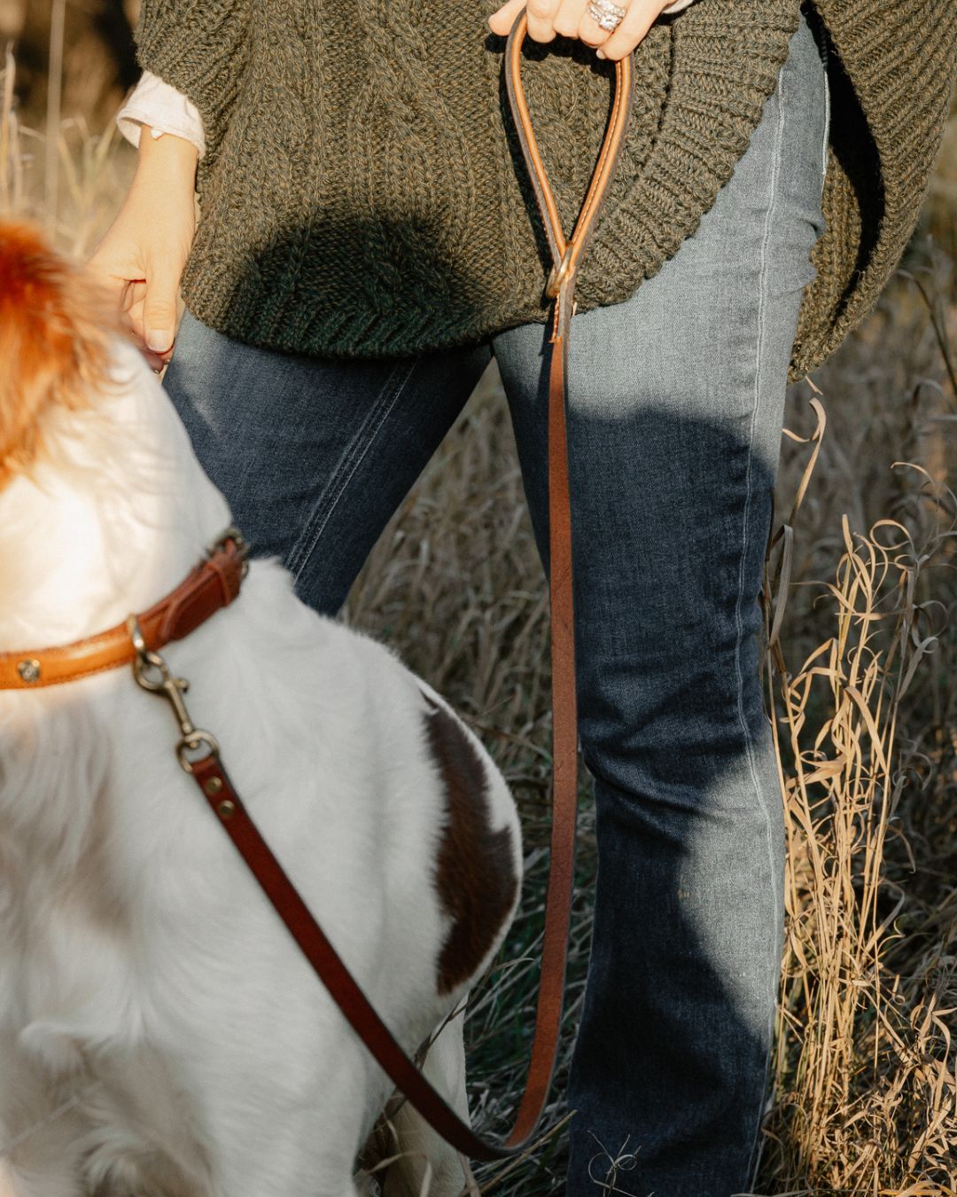 Dumbleton Dog Lead - Cognac