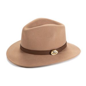 Fedora - Camel with brown leather band