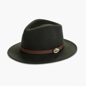 Fedora Hunter green with brown band